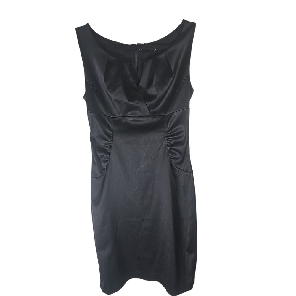 Gold Fashion Black Cocktail Party Prom Sleeveless Bodycon Dress Sz 10